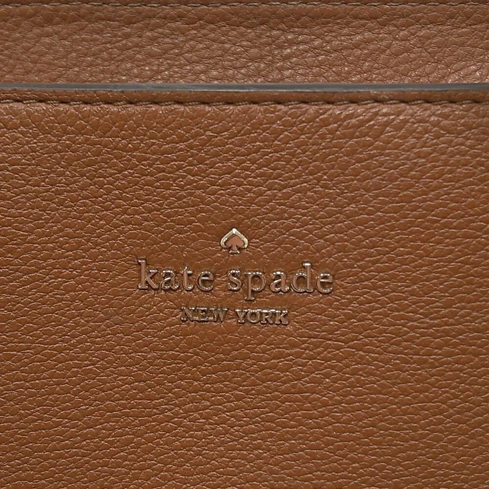 Kate Spade Jackson Satchel Gingerbread Minimalist Leather Bag Purse Pocketbook
